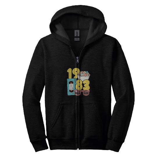 Grad Class 1983 Cinema Student 80s Movie Film School Reunion 1 Zip Hoodies