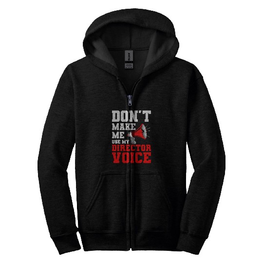 Film Director Voice Movie Maker Producer Filmmaker Zip Hoodies