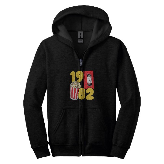 Grad Class 1982 Cinema Student 80s Movie Film School Reunion Zip Hoodies