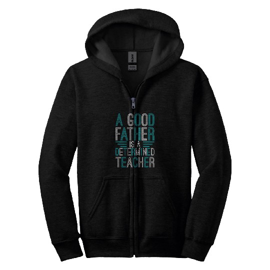 Mens Great teacher teacher teacher school college student Zip Hoodies