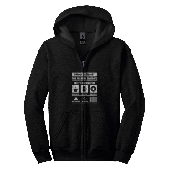 Academy Student Information Fireman Graduation Zip Hoodies
