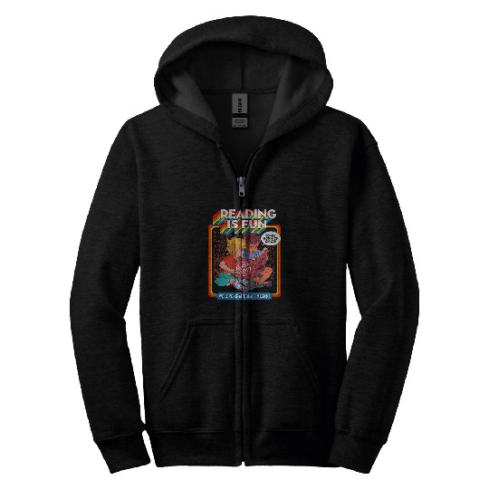 Blackcraft Witchcraft Necronomicon beginner Reading is Fun Zip Hoodies