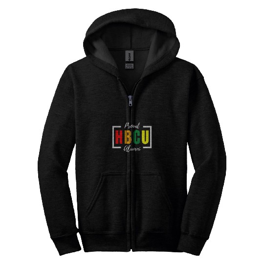 Proud HBCU Alumni Historical Black College Student Graduate Zip Hoodies