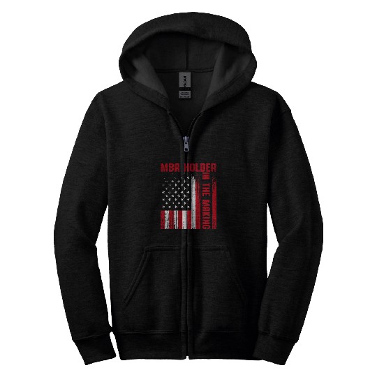 MBA Student Business Degree Graduation 80 Zip Hoodies