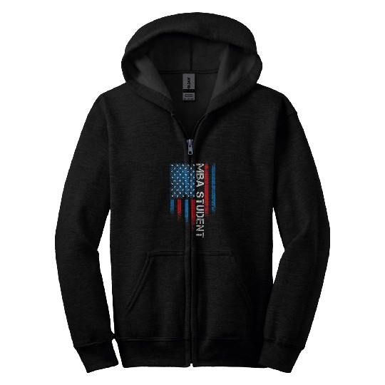MBA Student Business Degree Graduation 79 Zip Hoodies