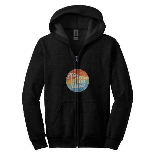 Progress Is Not Linear Paraprofessional Sped Teacher Zip Hoodies