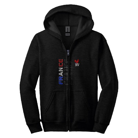 France Rugby Men Women Child XV Player Zip Hoodies