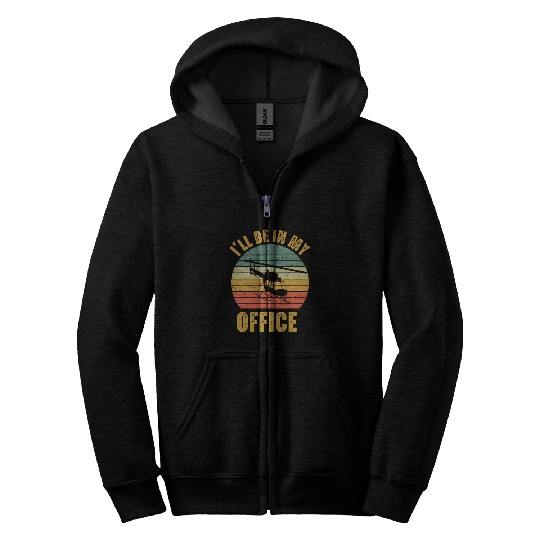 Funny Aviation Enthusiast Aircraft Flight Helicopter Pilot Zip Hoodies