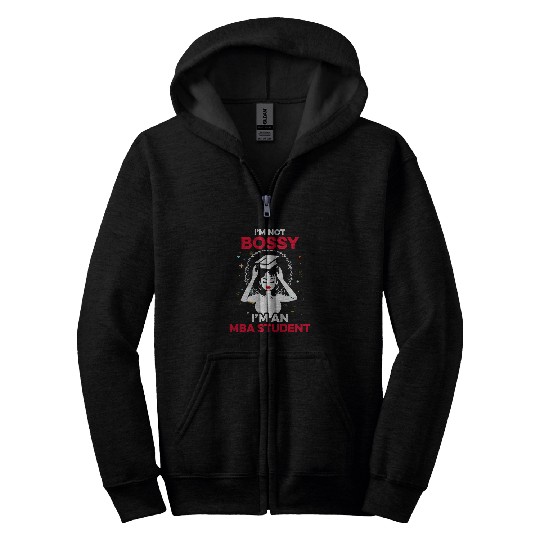 MBA Student Future Business Degree Graduation Zip Hoodies