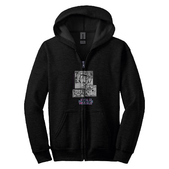 Star Wars Manga Luke Skywalker Xwing Pilot Comic Panels Zip Hoodies