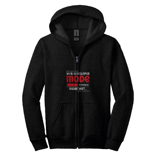 Web Developer Mode Coding Developer Geek Programmer Zip Hoodies