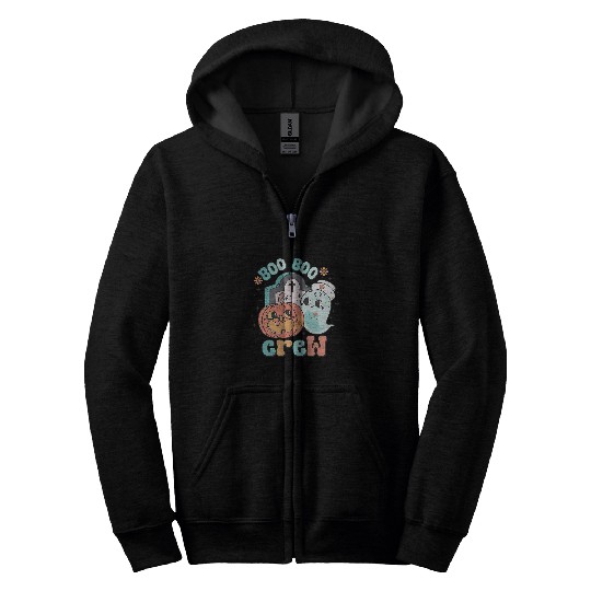 Groovy Women Halloween costume for Boo Boo Crew nurses 6 Zip Hoodies