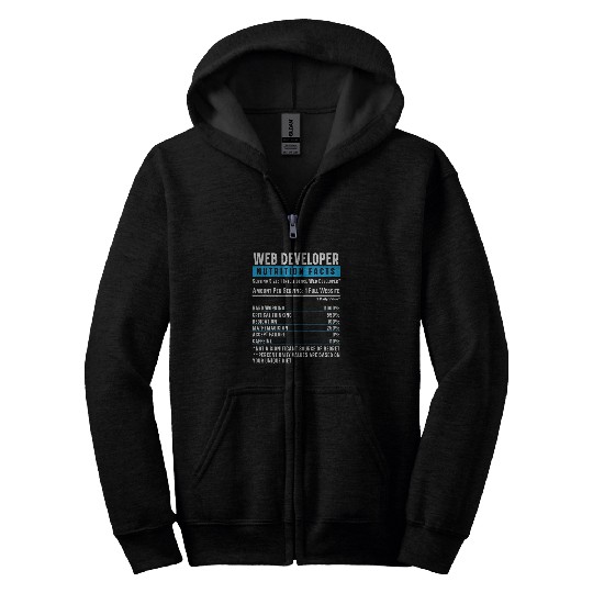Web Developer Programmer Code Website Development Zip Hoodies