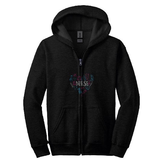 nurses Love Nursing Student RN Life 1 Zip Hoodies