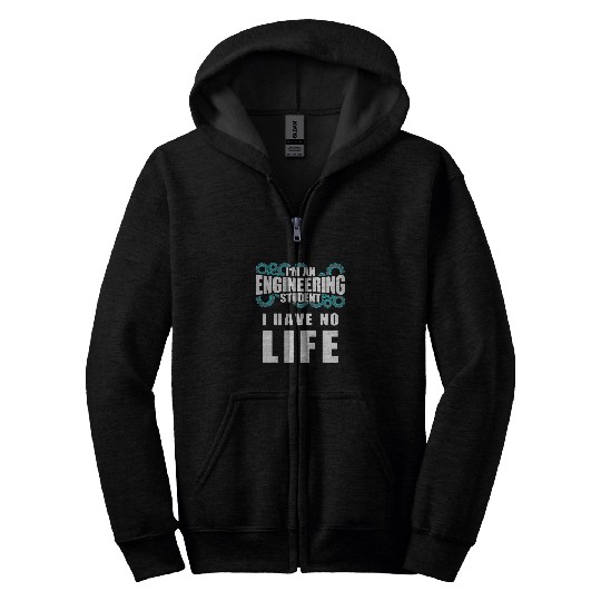 Funny Engineering Student Proud Engineer School Graduation Zip Hoodies