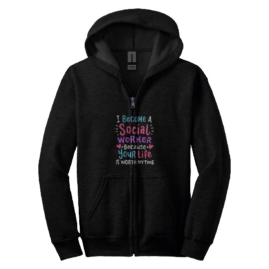 Social Work Social Worker Inspirational 2 Zip Hoodies
