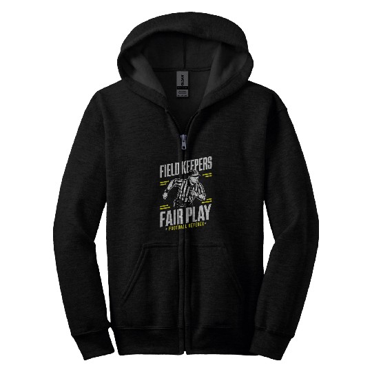 Football Referee Refereeing Ref Sports Game Official 8 Zip Hoodies