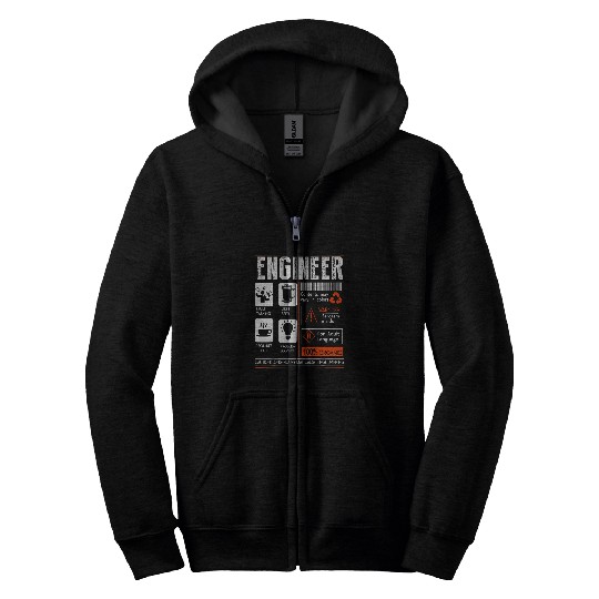 Funny Engineer Engineering Student Zip Hoodies