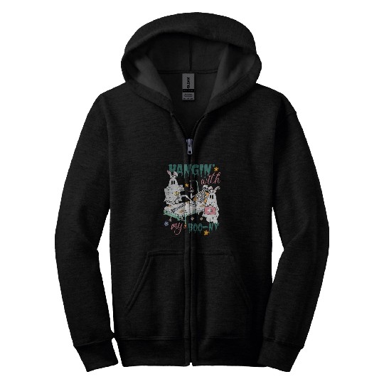 Happy Easter Day Spooky Skeletal Bones Orthopedic nurses Zip Hoodies