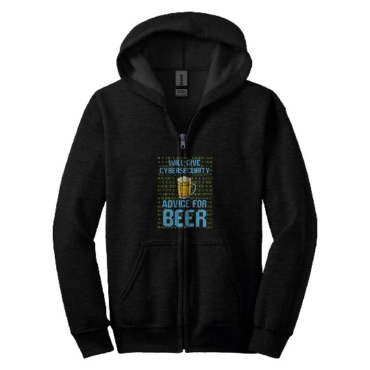 Security System Computer Programmer Cybersecurity Zip Hoodies