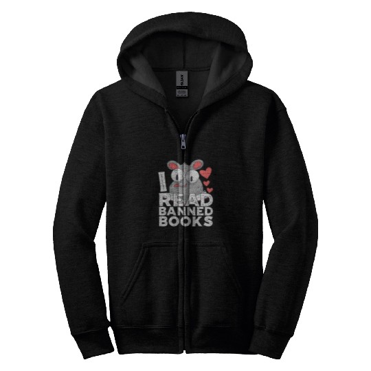 I Read Banned Books Book Reading Nerd Zip Hoodies