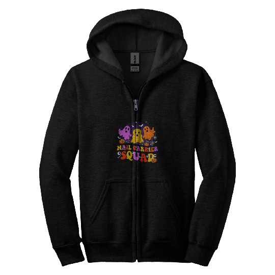 Mail Carrier Squad Halloween Postal Worker nurses Matching Zip Hoodies