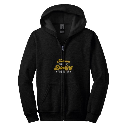 Funny Pickleball Dink Graphic Women Men Pickleball Player 3 Zip Hoodies