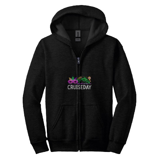 Cruiseday Mardi Gras Celebrations Parade Boat Fat Tuesday 6 Zip Hoodies