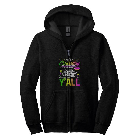 Mardi Gras Cruiseday Yall celebrations parade party Boat 2 Zip Hoodies