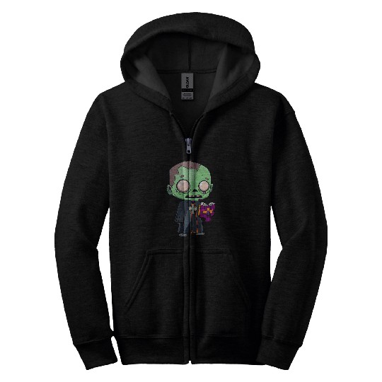 Zombie Priest Costume Zip Hoodies