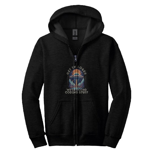 Software Developer Computer Programming Funny Coding Zip Hoodies