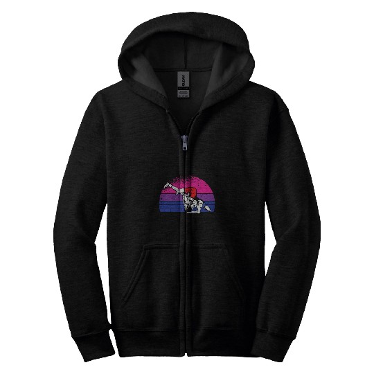 Wrestling Bisexual Pride Sport Proud LGBTQ Ally Wrestler Zip Hoodies