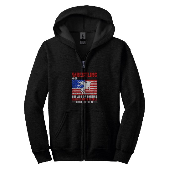 Wrestling Definition Lover Coachs Wrestler Grappling 1 Zip Hoodies