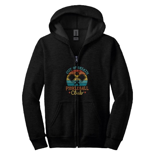 Out of Breath Pickleball Club Zip Hoodies