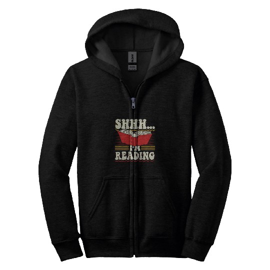 Reading Book Lover ShhhIm Reading Zip Hoodies