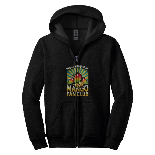 Funny Mango Fan Club Zip Hoodies