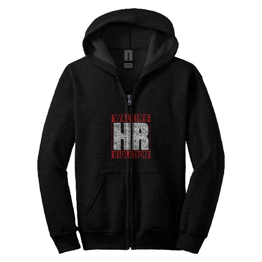 Walking Hr Violation Payroll Job Profession Human Resources Zip Hoodies