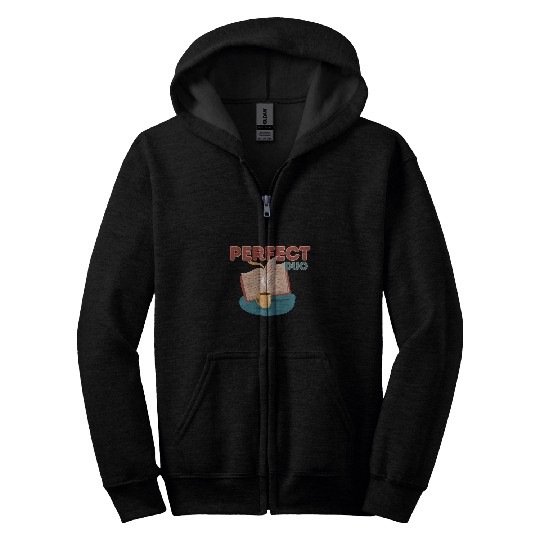 Tea and Reading A Book and a Brew Perfect Duo Zip Hoodies