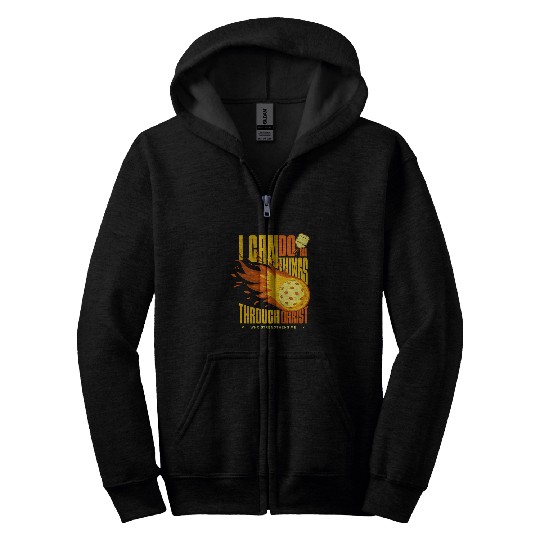 Gospel Christian Pickleball Workout Scripture FaithBased Zip Hoodies