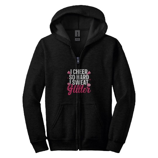 Cheerleader Rebel Cheerleading Outfit Cheer Mom Tee 1 Zip Hoodies