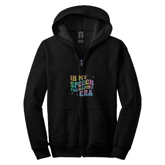 In My Speech Therapy Era SLP Squad Back To School Women Kids Zip Hoodies