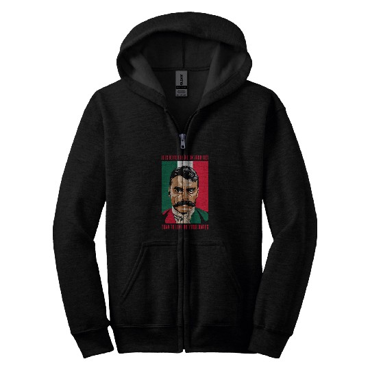 Emiliano Zapata Mexico History Icon Zip Hoodies