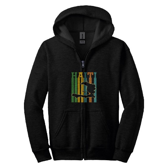 Haiti haitian caribbean Hispaniola traveling souvenir nation 4 Zip Hoodies