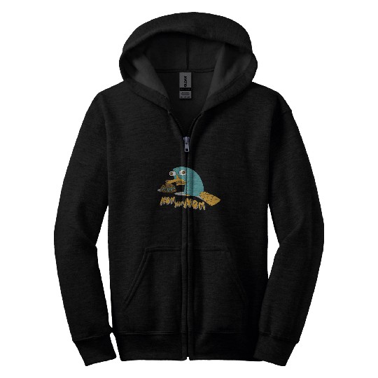 Disney Phineas And Ferb Perry The Platypus Nom Nom Nom Zip Hoodies