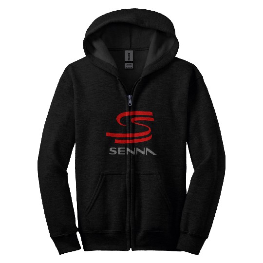ayrton senna Zip Hoodies
