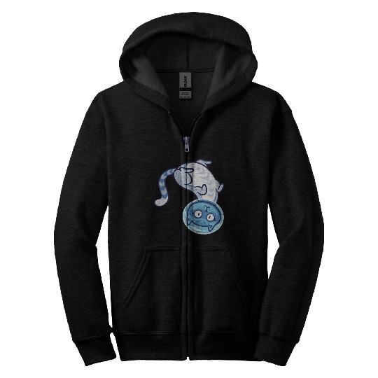 Space cat Zip Hoodies