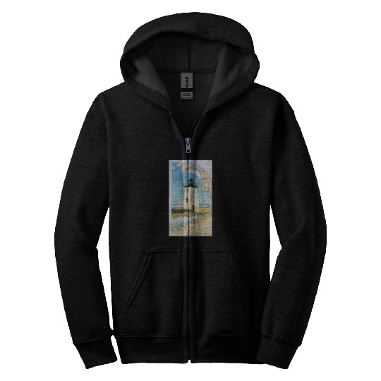 Long Point Light House Ptown Cape Cod Zip Hoodies