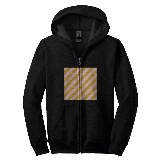 Stripes Rose Yellow Zip Hoodies
