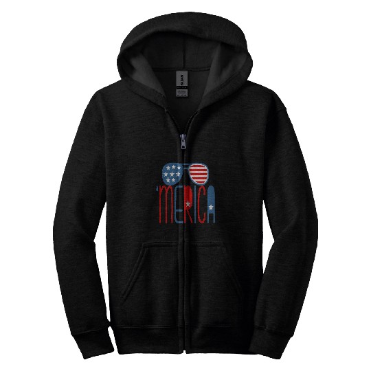 merica Zip Hoodies