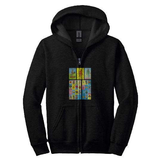 Loteria Mexican Zip Hoodies